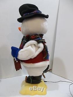 MOTIONETTE ANIMATED CHRISTMAS SKATING SNOWMAN WithPIPE DECORATION MOVING 24