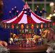 Mr. Christmas 17 Wide Animated Flags Carousel 75th Anniversary Rare
