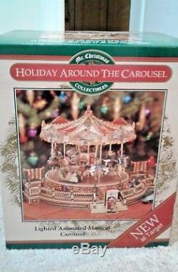 MR CHRISTMAS 1997 HOLIDAY AROUND THE CAROUSEL 30 Songs With Lights mirrors music +