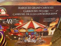 MR CHRISTMAS ANIMATED ROYAL MARQUEE GRAND CAROUSEL With LIGHTSHOW AND MUSIC NEW