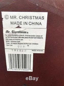 MR CHRISTMAS GOLD LABel NUTCRACKER SUITE BALLET ANIMATED MUSIC BOX CAROUSEL