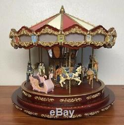 MR. CHRISTMAS Holiday Royal Marquee Carousel Animated