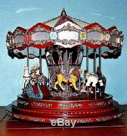 Mr Christmas Marquee Grand Carousel Music Lights Motion 20 Holiday Songs Mib