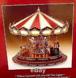 Mr Christmas Marquee Grand Carousel Music Lights Motion 20 Holiday Songs Mib