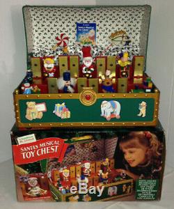 MR. CHRISTMAS Santa's Musical Toy Chest Plays 35 Carols Animated 1994