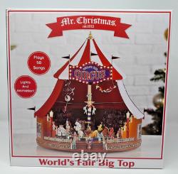MR. CHRISTMAS WORLD'S FAIR BIG TOP ANIMATED CIRCUS LIGHTS & MUSIC NEW (Dec 2024)