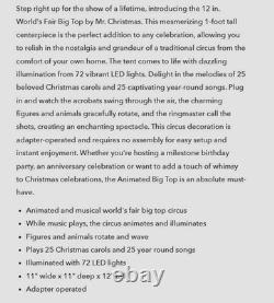 MR. CHRISTMAS WORLD'S FAIR BIG TOP ANIMATED CIRCUS LIGHTS & MUSIC NEW (Dec 2024)