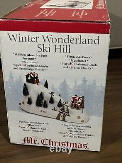 MR CHRISTMAS Winter Wonderland Musical Alpine Slalom Ski Slope Brand New Seald