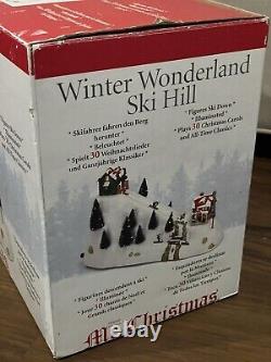 MR CHRISTMAS Winter Wonderland Musical Alpine Slalom Ski Slope Brand New Seald