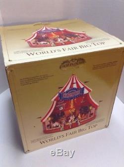 MR. CHRISTMAS World's Fair Big Top -Gold Label With Box MUSIC MOVING