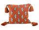 Mackenzie-childs 18 Courtly Check & Courtly Stripe Cutaway Throw Pillow-rust
