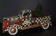 Mackenzie Childs Courtly Check Metal Farm Truck With Christmas Tree