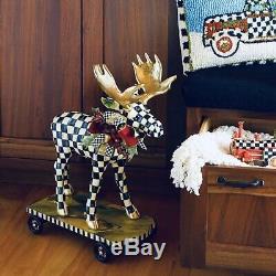 MacKenzie-Childs Handsome Moose on Parade Stately 26 Tall New, Retired