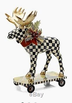 MacKenzie-Childs Handsome Moose on Parade Stately 26 Tall New, Retired