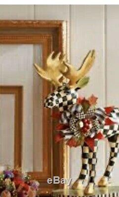 MacKenzie-Childs Handsome Moose on Parade Stately 26 Tall New, Retired