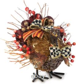 MacKenzie Childs Harvest Turkey, Thanksgiving Turkey Decor, Centerpiece Figurine MacKenzie Childs Harvest Turkey, Thanksgiving Turkey Decor, Centerpiece Figurine