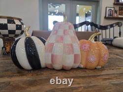 Mackenzie-Childs Hocus Pocus Illuminated Jack O' Lantern Trio