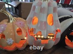 Mackenzie-Childs Hocus Pocus Illuminated Jack O' Lantern Trio