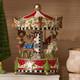 Mackenzie Childs Patience Brewster Dash Away Musical Rotating Carousel New N Box