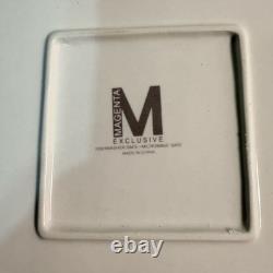 Magenta RAE DUNN 8.5Square Plate Skeleton Hand Set Of 6