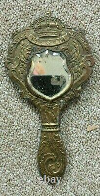 Mardi Gras 1899 Krewe of Rex Ball Favor Hand Mirror