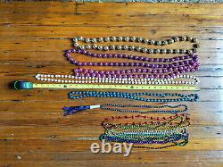 Mardi Gras Beads + Necklaces Authentic New Orleans HARD EARNED Assorted