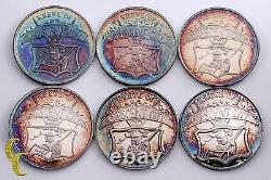 Mardi Gras Doubloon Silver Set (6 Pieces) Krewe of Crescent City Collection