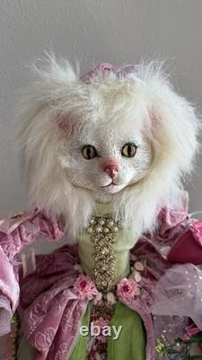 Mark Roberts Collectible Cat Beauty. 23.5. Easter Spring Shopping Cat