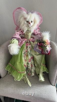 Mark Roberts Collectible Cat Beauty. 23.5. Easter Spring Shopping Cat