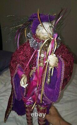 Mark Roberts Large Collectibles RETIRED LE Mr & Mrs Christmas Cats Tree Topper