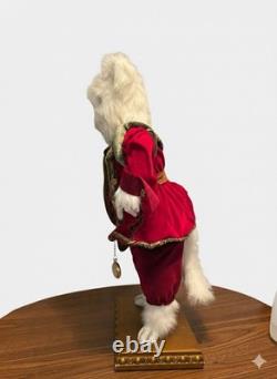 Mark Roberts Victorian Cat Anthropomorphic Statue Sir Puurcy Handmade Art Wood