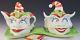 Mark Switzer Silvestri Christmas Creamer Sugar Bowl Switzer Swimbles Elf Set Nwt