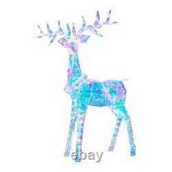 Member's Mark Pre-Lit Prismatic Deer Family Decor, Set of 3 Member's Mark Pre-Lit Prismatic Deer Family Decor, Set of 3