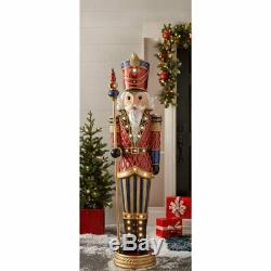 Members Mark PreLit 6FT Grand Caucasian Christmas Nutcracker with 15 LED Lights