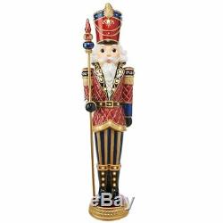 Members Mark PreLit 6FT Grand Caucasian Christmas Nutcracker with 15 LED Lights