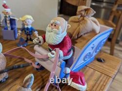 Memory lane Rudolph santas sleigh with extras