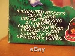Mickey's Clock Shop by Mr Christmas Complete Animated Musical Singing TESTED