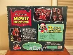 Mickey's Clock Shop by Mr Christmas Complete Animated Musical Singing TESTED