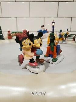 Mickey's Holiday Skaters Christmas Village Works Complete