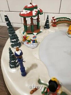 Mickey's Holiday Skaters Christmas Village Works Complete