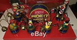 Mickey's Marching Band mechanical Musical bells Mr. Christmas 1993