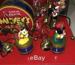 Mickey's Marching Band mechanical Musical bells Mr. Christmas 1993