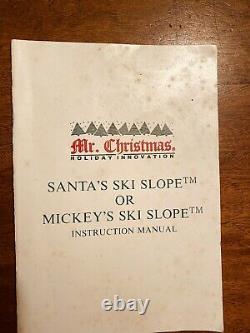Mickey's Ski Slope Train Mr. Christmas Vintage 1993 Disney WORKS With Box