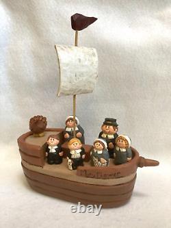 Midwest Eddie Walker Mayflower Ship Pilgram Family Turkey Complete 10 pc Set