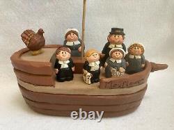 Midwest Eddie Walker Mayflower Ship Pilgram Family Turkey Complete 10 pc Set