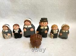 Midwest Eddie Walker Mayflower Ship Pilgram Family Turkey Complete 10 pc Set