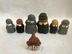 Midwest Eddie Walker Mayflower Ship Pilgram Family Turkey Complete 10 pc Set