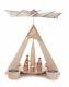 Modern Nativity German Tea Light Pyramid