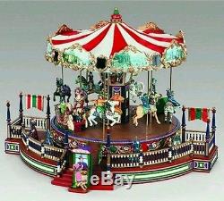 Mr. Christmas 2003'Nottingham Fair Roundabout' Musical Carousel #19842 NEW