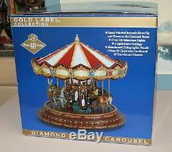 Mr Christmas 2012 Gold Label Diamond Jubilee Lighted Musical Carousel Nib